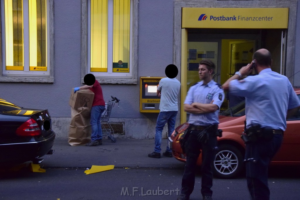 Geldautomat gesprengt Koeln Lindenthal Geibelstr P050.JPG - Miklos Laubert